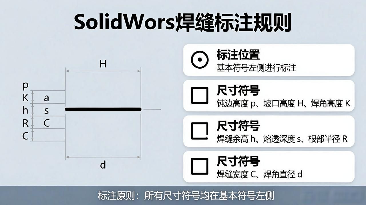 soliworks焊接符号_机械制图焊缝标注标准_SolidWorks焊接符号标注方法