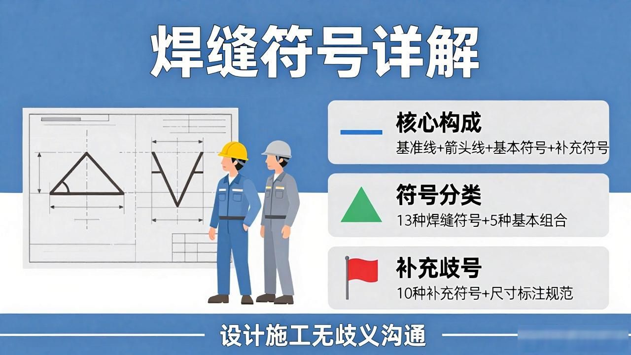 13种焊缝符号，5种基本组合，10种补充符号，焊缝符号详解-铆焊老刘铆工焊工笔记