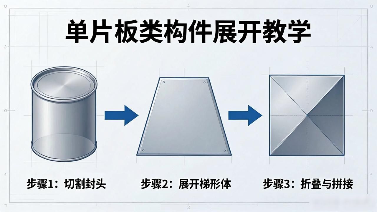 钣金展开下料书籍_钣金展开下料技法与实例_钣金工看图下料技巧