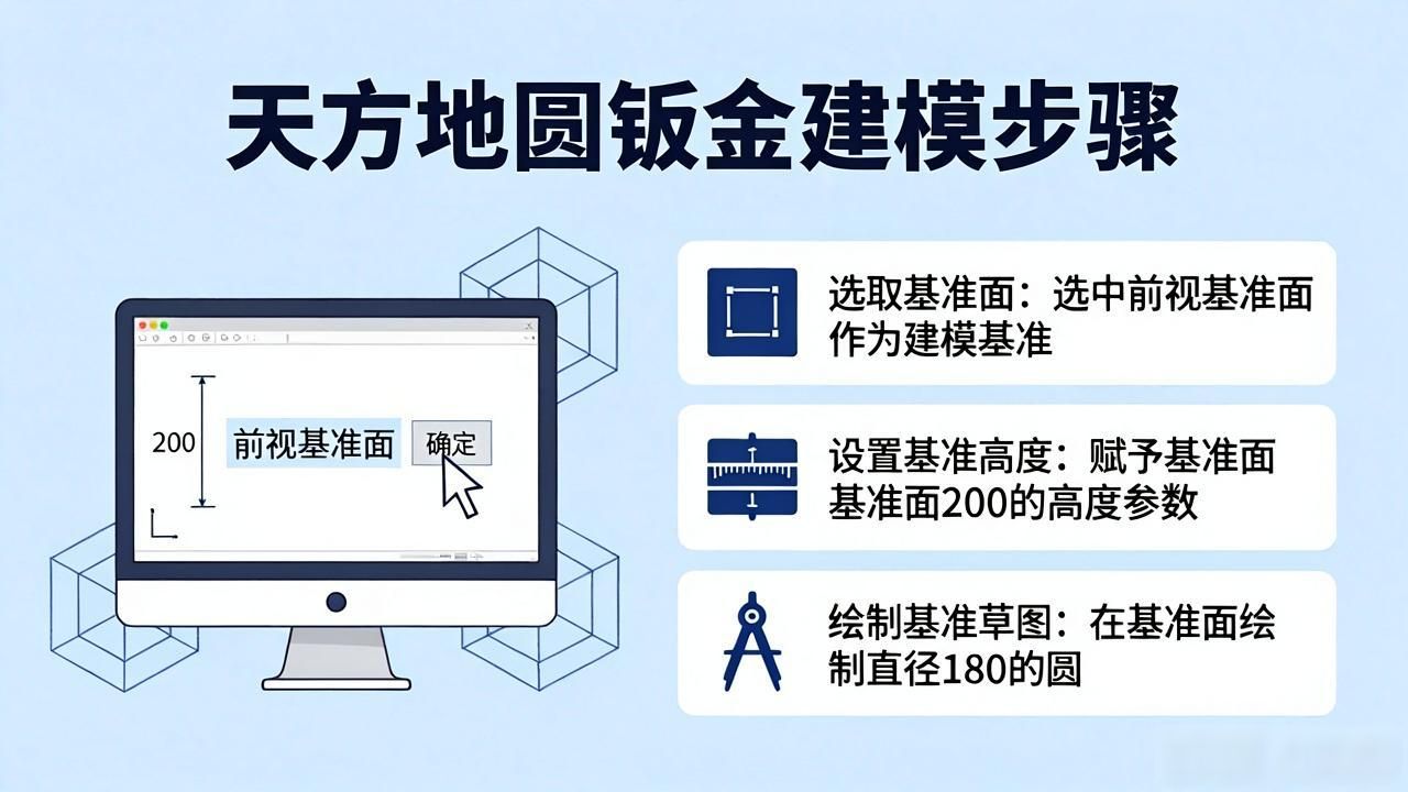 天方地圆钣金建模与展开全攻略-铆焊老刘铆工焊工笔记
