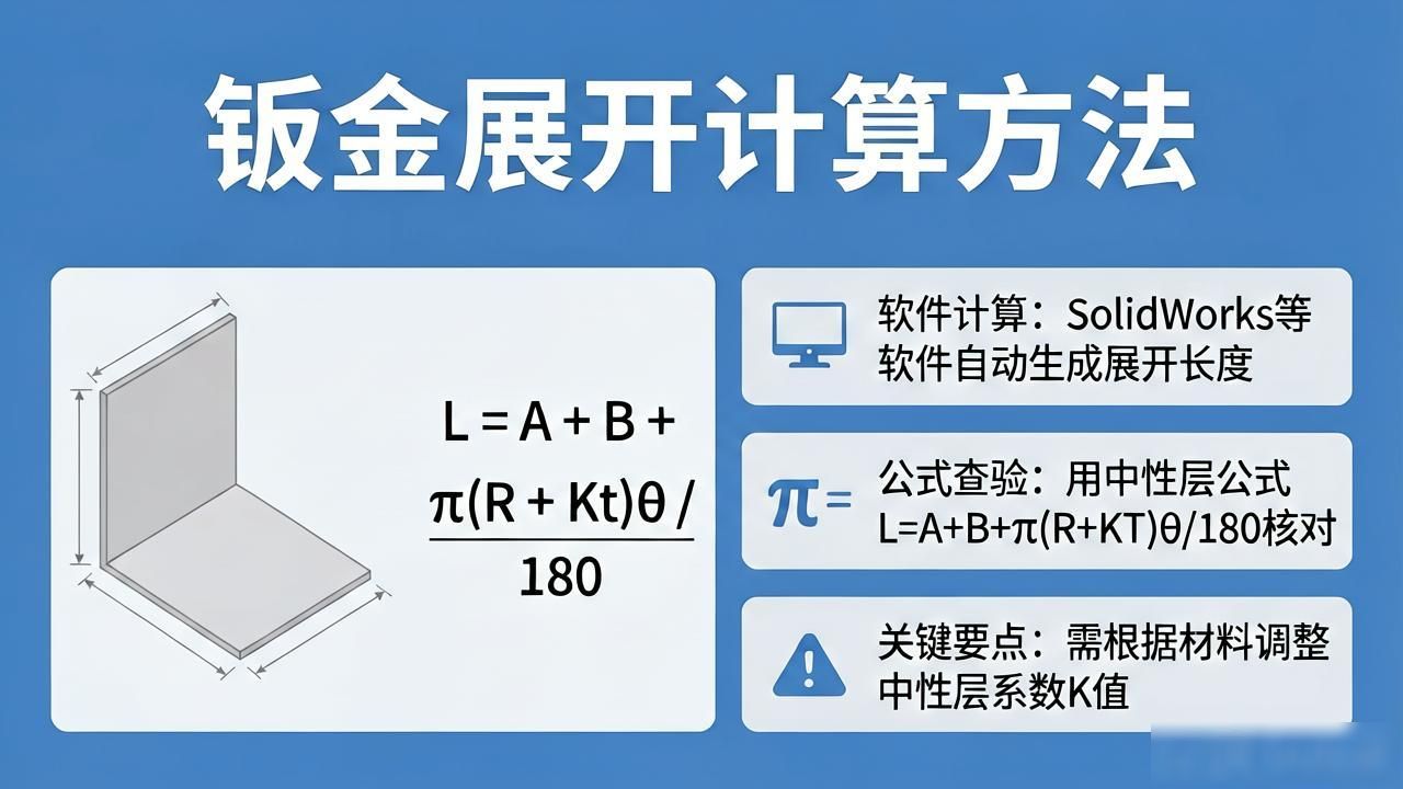 钣金展开软件计算尺寸_钣金展开小软件教程_钣金切割钣金展开