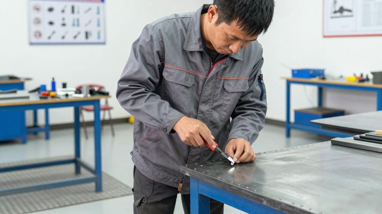 铆工技术秘籍与技巧_铆工自制便利工具视频_铆接操作技巧与注意事项