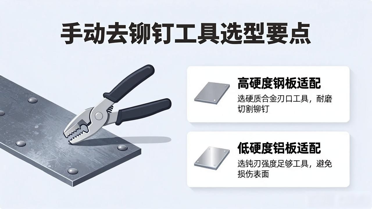 手动去铆钉工具选型：考量板材与连接方式-铆焊老刘铆工焊工笔记