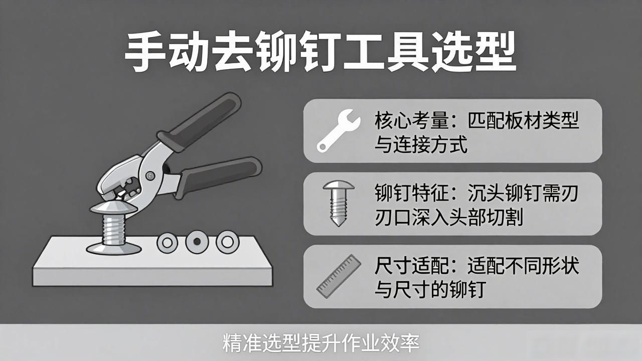 手动去铆钉工具选型_铆工专用维修工具_板材特性与连接方式