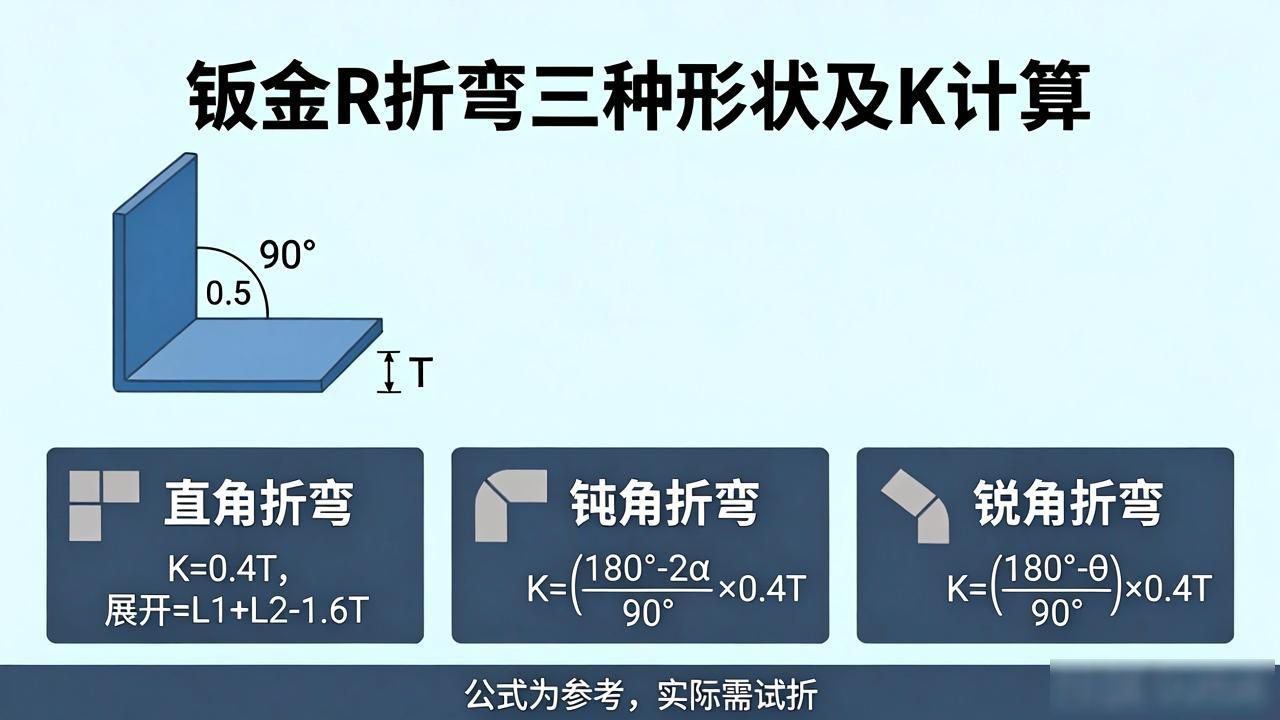 薄板展开计算原则_中性层位置与变形限度_NX钣金展开计算
