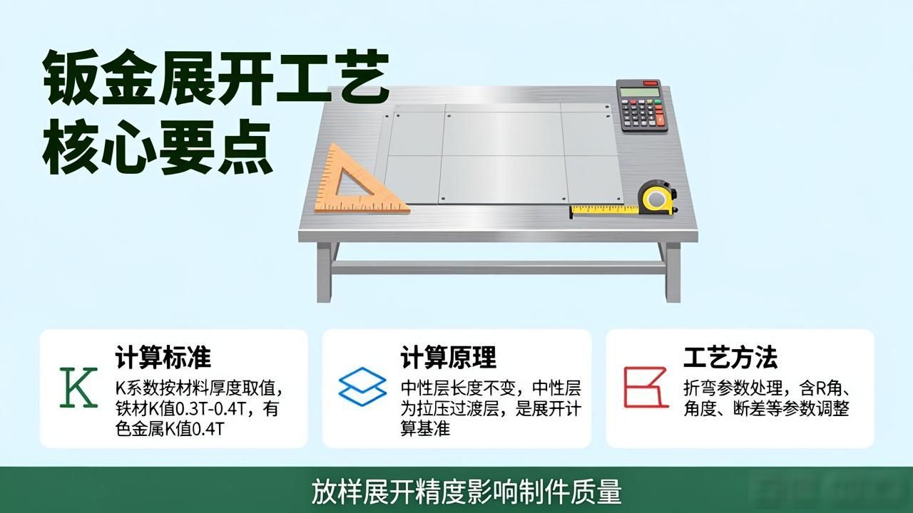 钣金展开的原理_钣金展开计算原理_钣金展开系数计算标准