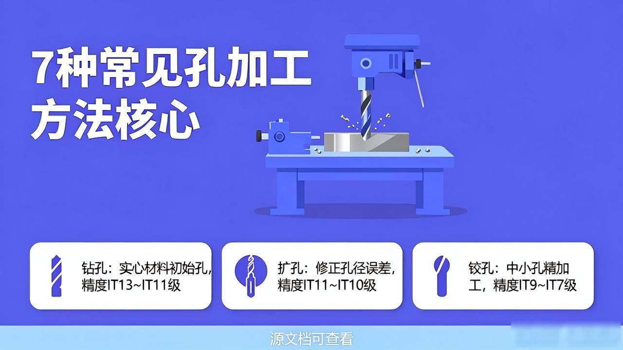 盘点7种常见孔加工方法，钻、扩、铰、镗、拉、磨及锪孔加工核心-铆焊老刘铆工焊工笔记