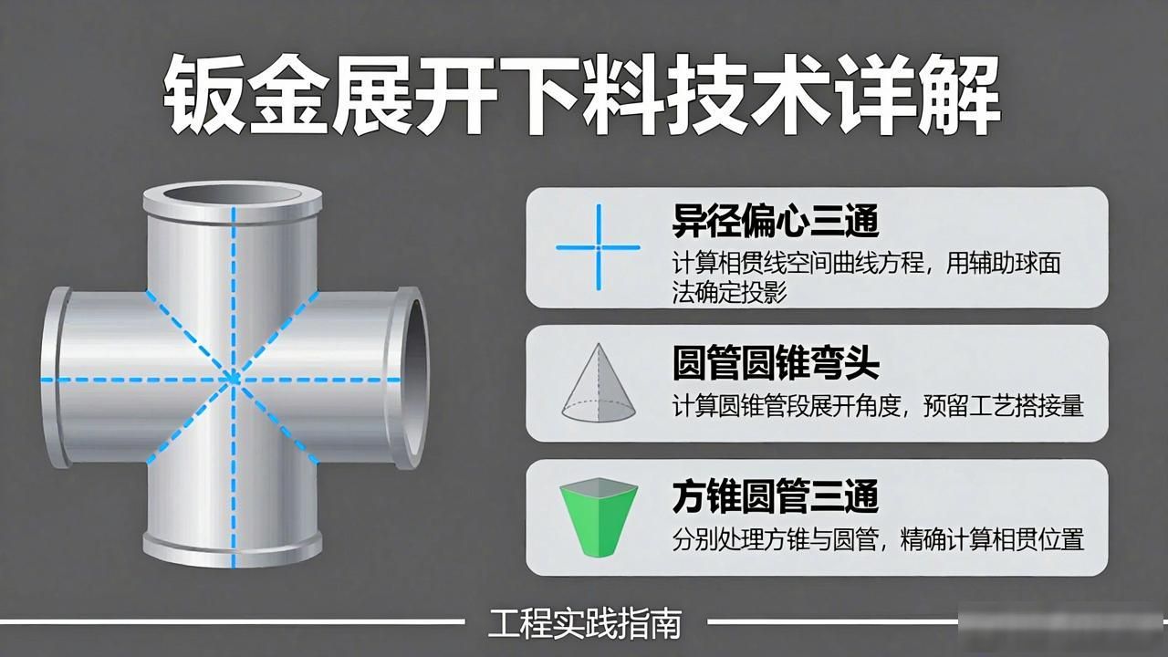 钣金管件展开图片_钣金展开核心技术方法体系_钣金展开下料技术详解