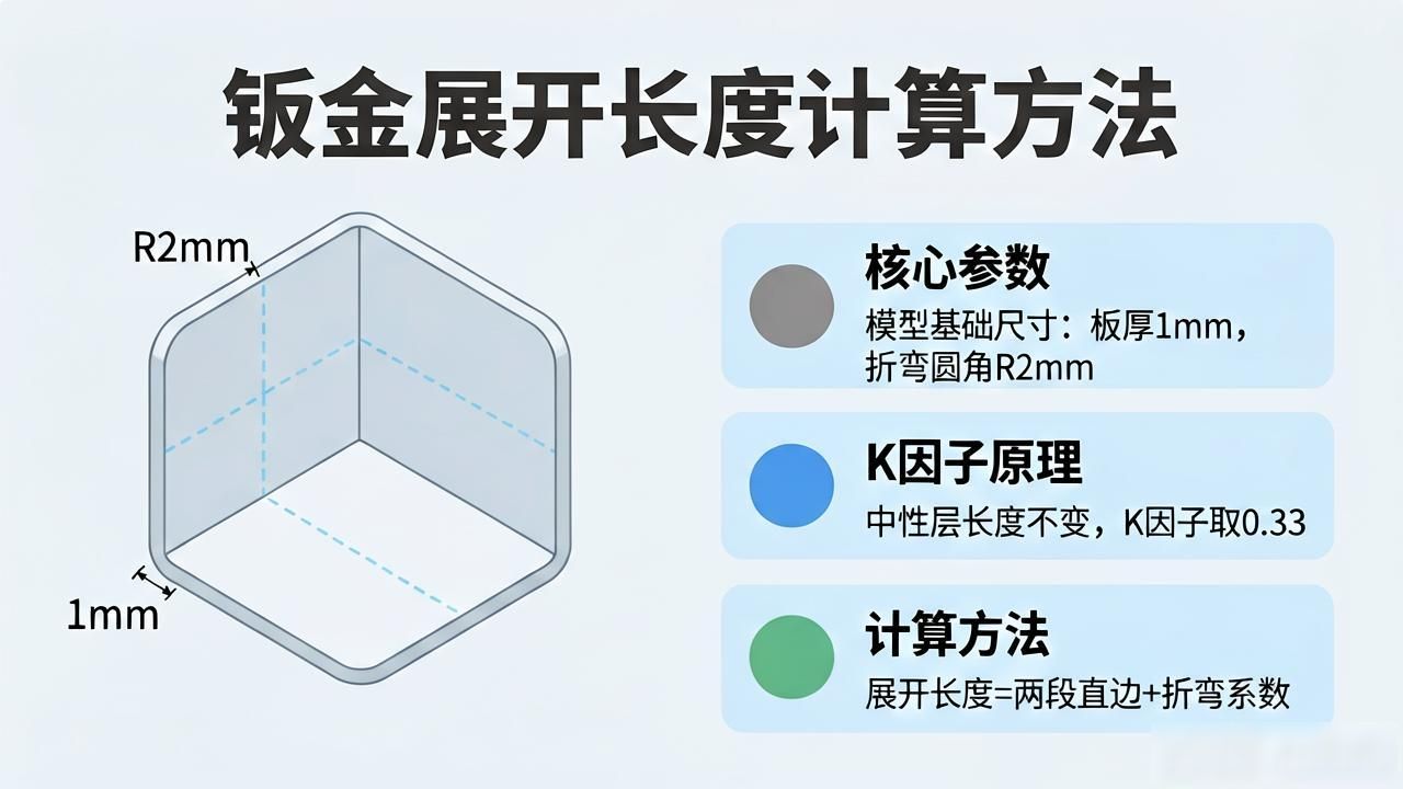 钣金展开软件计算尺寸_钣金展开斜着_钣金展开小软件使用教程