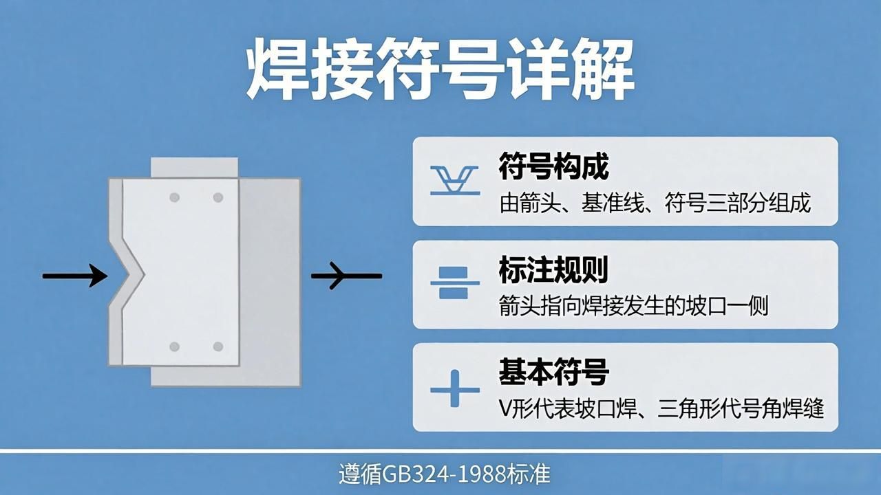 焊接符号构成与读法_焊接符号大全详解_现场焊接符号焊接高度