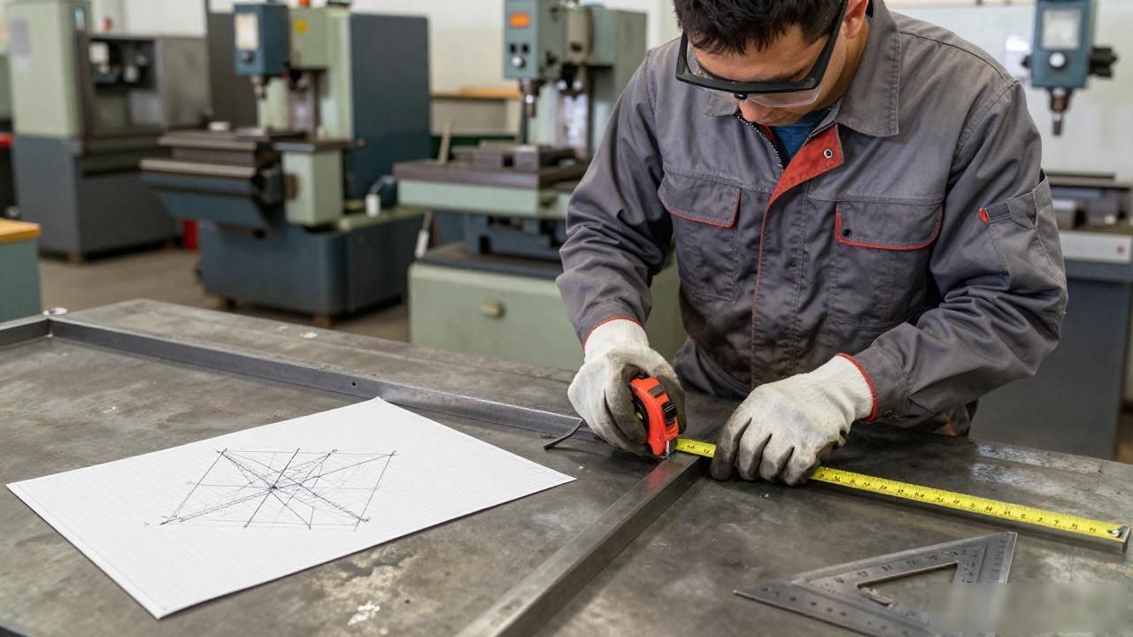 铆工剪子工具怎么用_识图放样下料加工成型_铆工工作流程