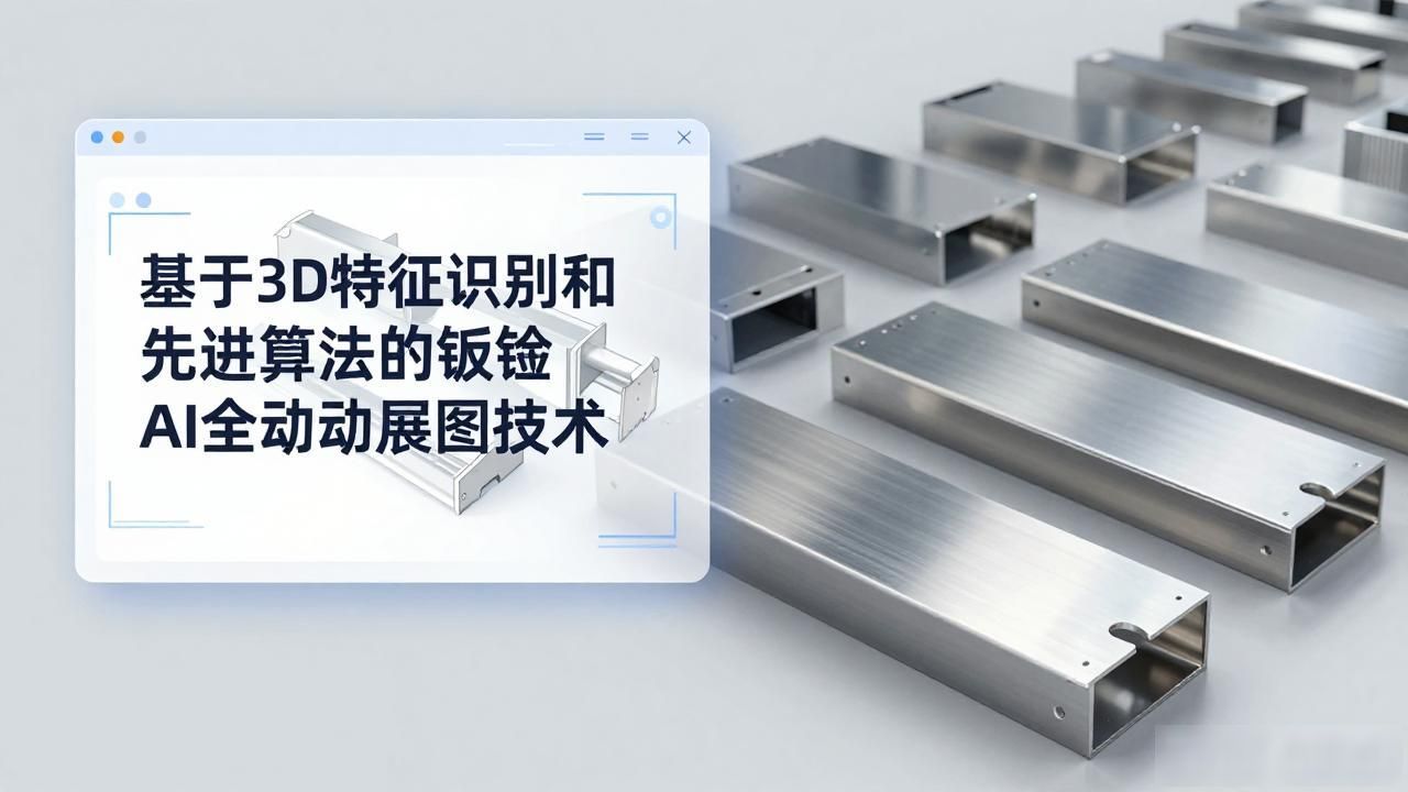 钣金AI全自动展图技术_智程公司AI展图技术_钣金展开折弯软件
