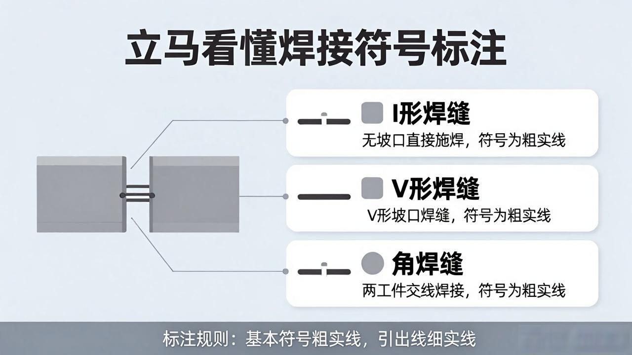 焊缝基本符号_焊接双面焊接符号图解_常用坡口符号