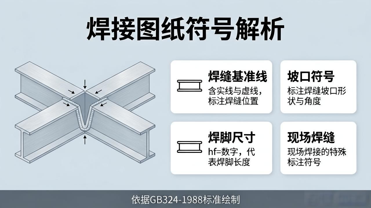 焊接符号汇总_钢结构焊缝符号含义_焊接符号标注方法