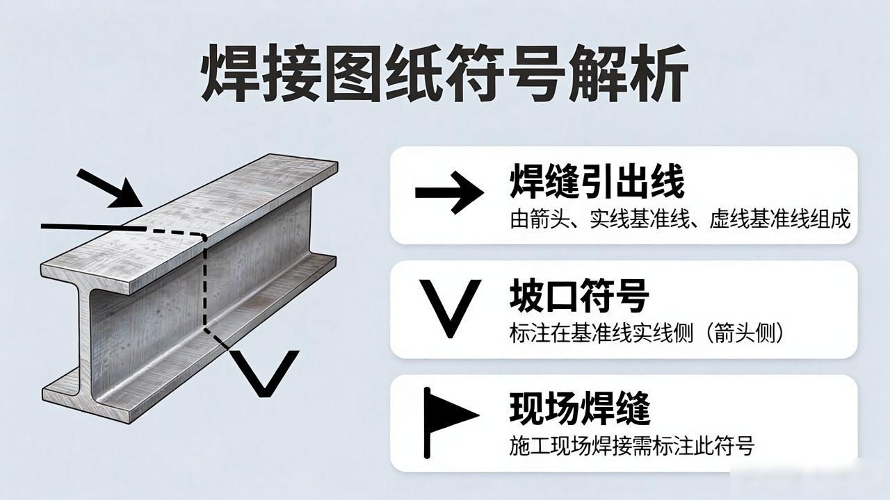 焊接符号汇总_焊接符号标注方法_钢结构焊缝符号含义