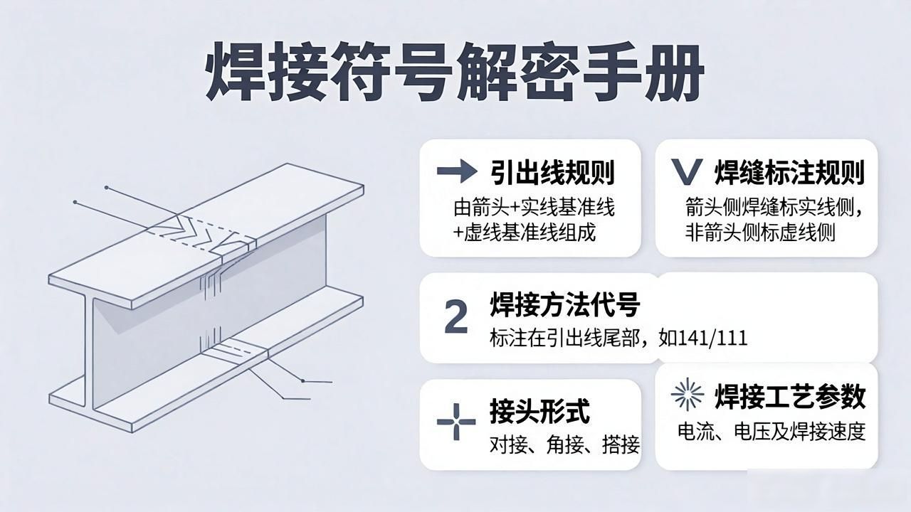 焊接符号标注方法_焊接符号汇总_坡口符号标准