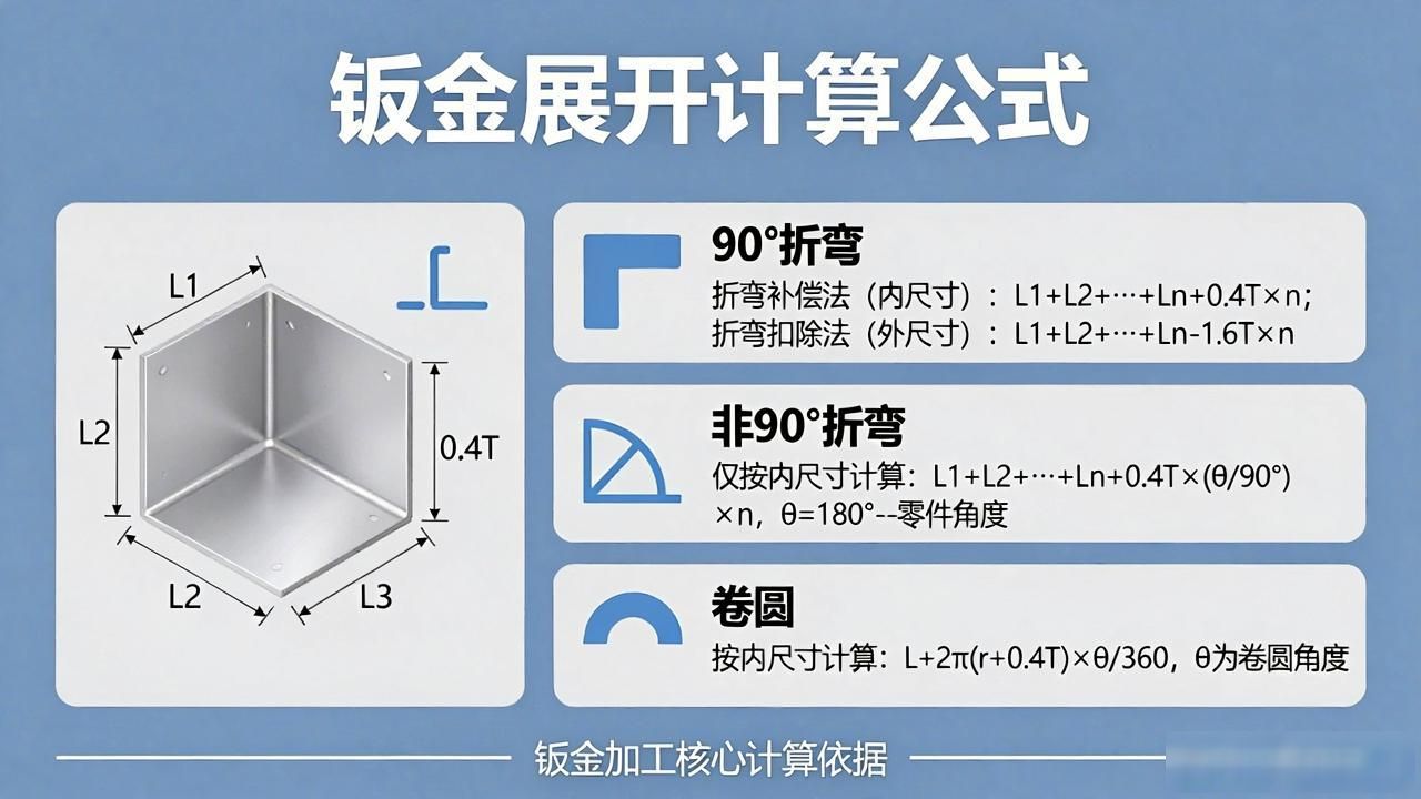 钣金展开计算公式-铆焊老刘铆工焊工笔记