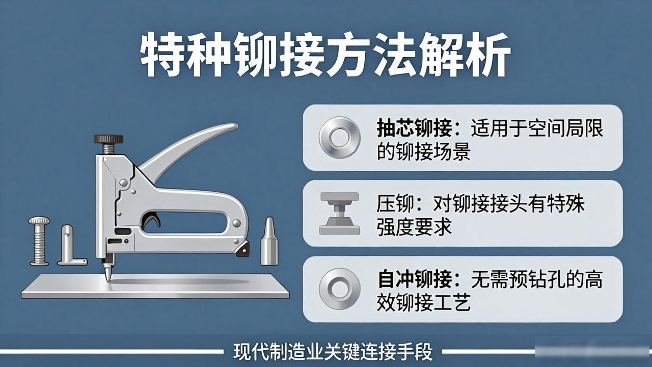 铆接的定义和基本形式_铆焊加工过程中的铆与焊_搭接对接角接的铆接工艺