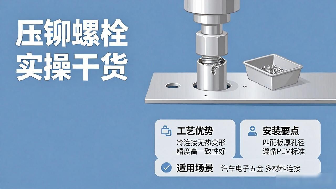 压铆螺栓方法大揭秘，实操干货！-铆焊老刘铆工焊工笔记