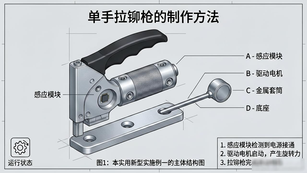 自制压铆拉铆工具_单手拉铆枪 力臂调节 多功能铆接工具