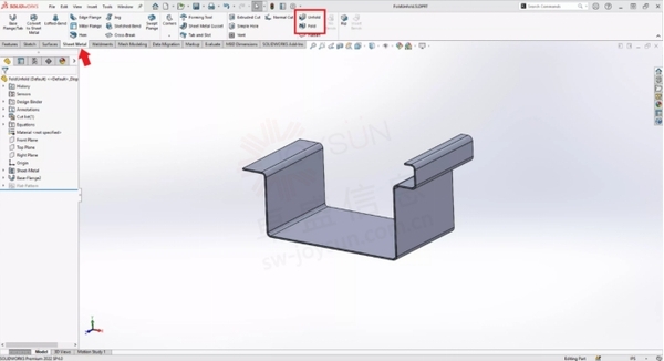SOLIDWORKS 钣金折叠和展开工具说明-铆焊老刘铆工焊工笔记