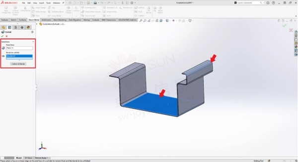 SOLIDWORKS钣金展开工具_SOLIDWORKS钣金折叠工具_扇形钣金展开工具