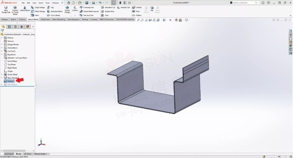SOLIDWORKS钣金折叠工具_SOLIDWORKS钣金展开工具_扇形钣金展开工具