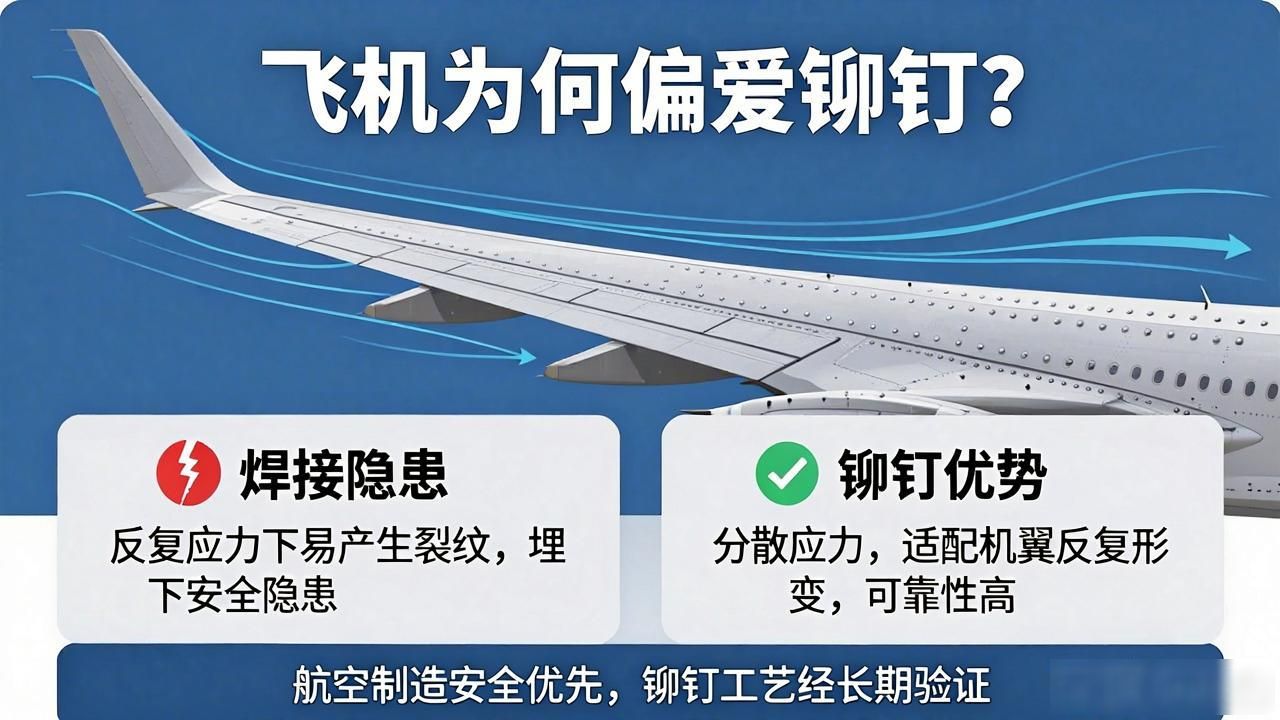 为什么飞机制造喜欢用铆钉？-铆焊老刘铆工焊工笔记