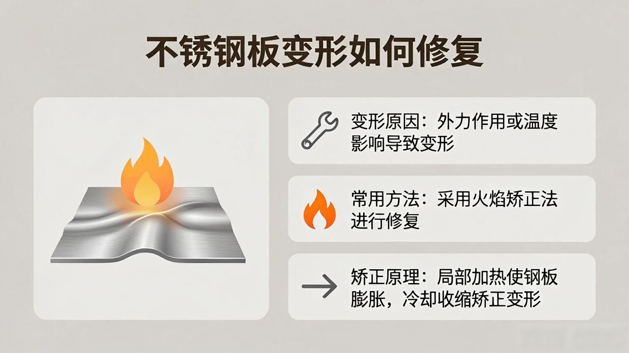 不锈钢板变形如何修复-铆焊老刘铆工焊工笔记