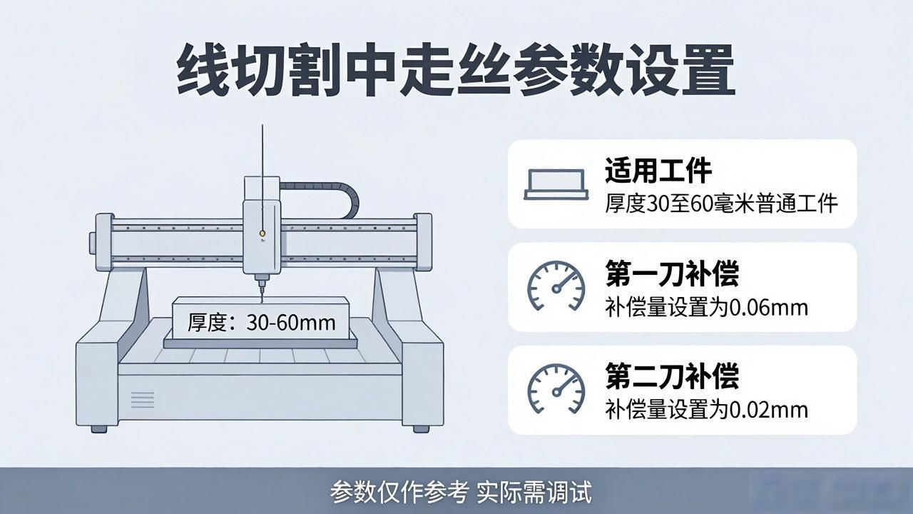 线切割中走丝的参数怎样设置-铆焊老刘铆工焊工笔记