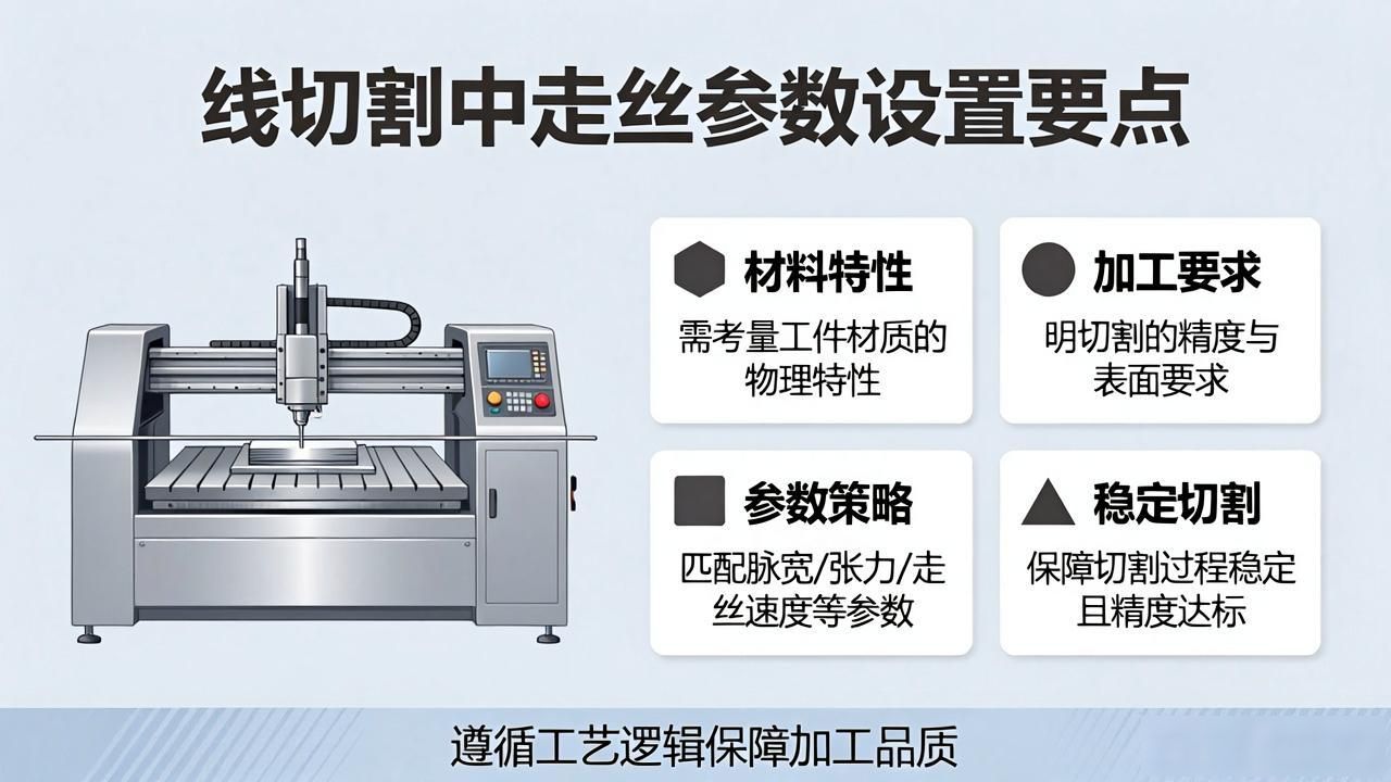 线切割走丝参数设置_线切割加工技术参数设置_凸模台宽切割工艺