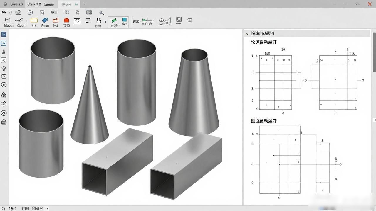 钣金展开实用技术手册（Creo 3.0版）-铆焊老刘铆工焊工笔记