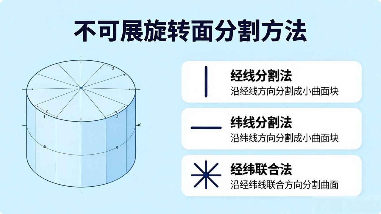 可展与不可展曲面判断_钣金圆弧的展开_钣金展开方法