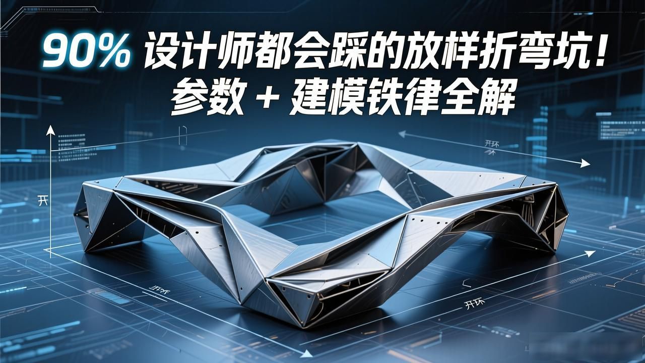 钣金放样折弯教程_SOLIDWORKS天圆地方展开_钣金弯头的展开图