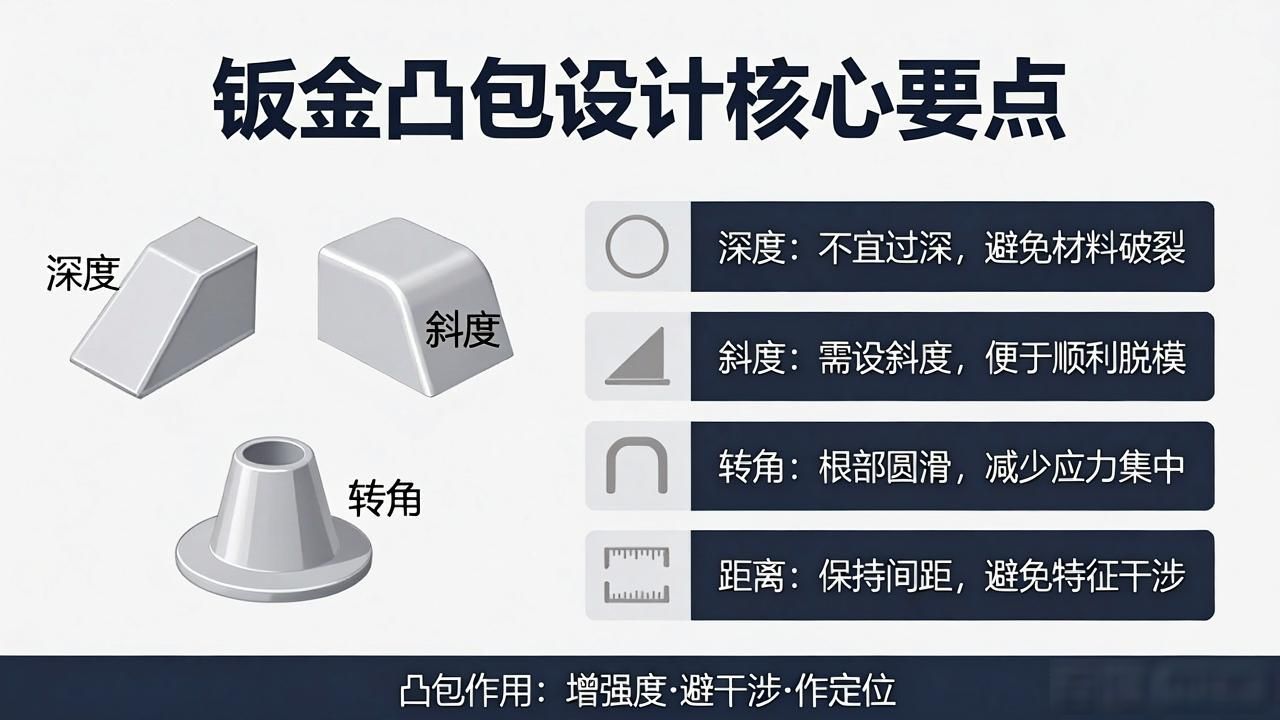 冲裁设计避坑指南_钣金件结构设计要点_钣金弯头cad展开