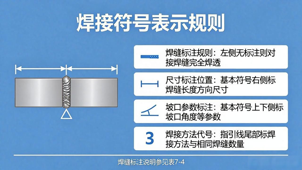 焊接符号表示方法_焊缝标注规范_穿孔焊接符号