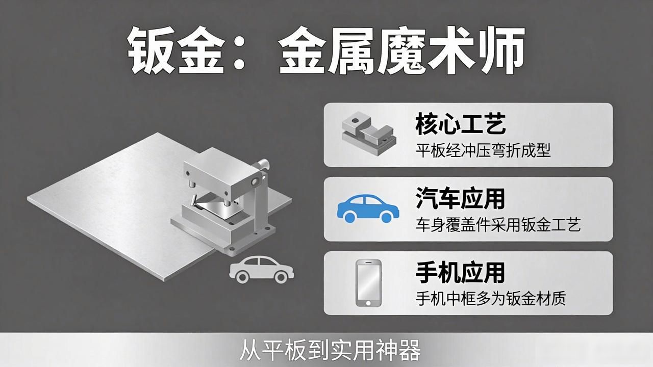 钣金:藏在生活里的“金属魔术师”,从汽车到手机都离不开它-铆焊老刘铆工焊工笔记
