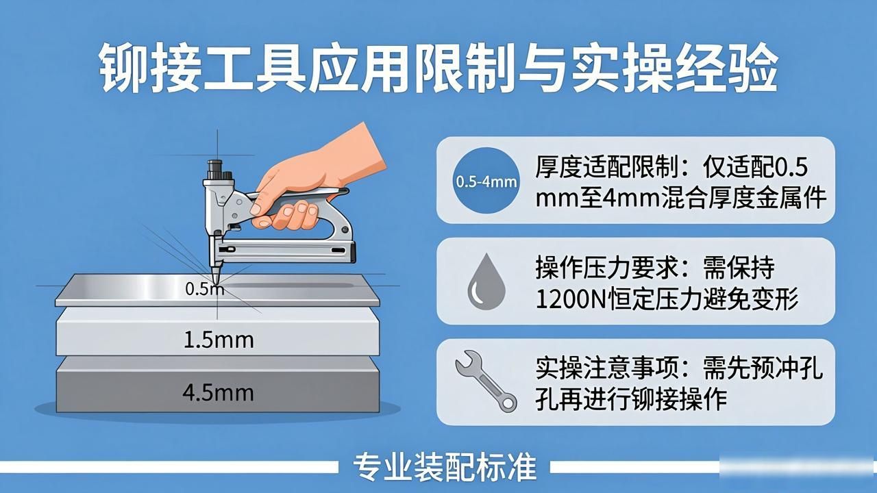 钣金制造铆接工艺优化_新能源汽车铆接工具厚度差异_汽车压铆工具