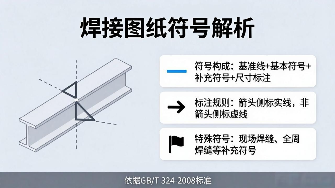 焊接图纸符号标注图解示例_焊接符号标注实例及方法_焊接图纸有哪些符号